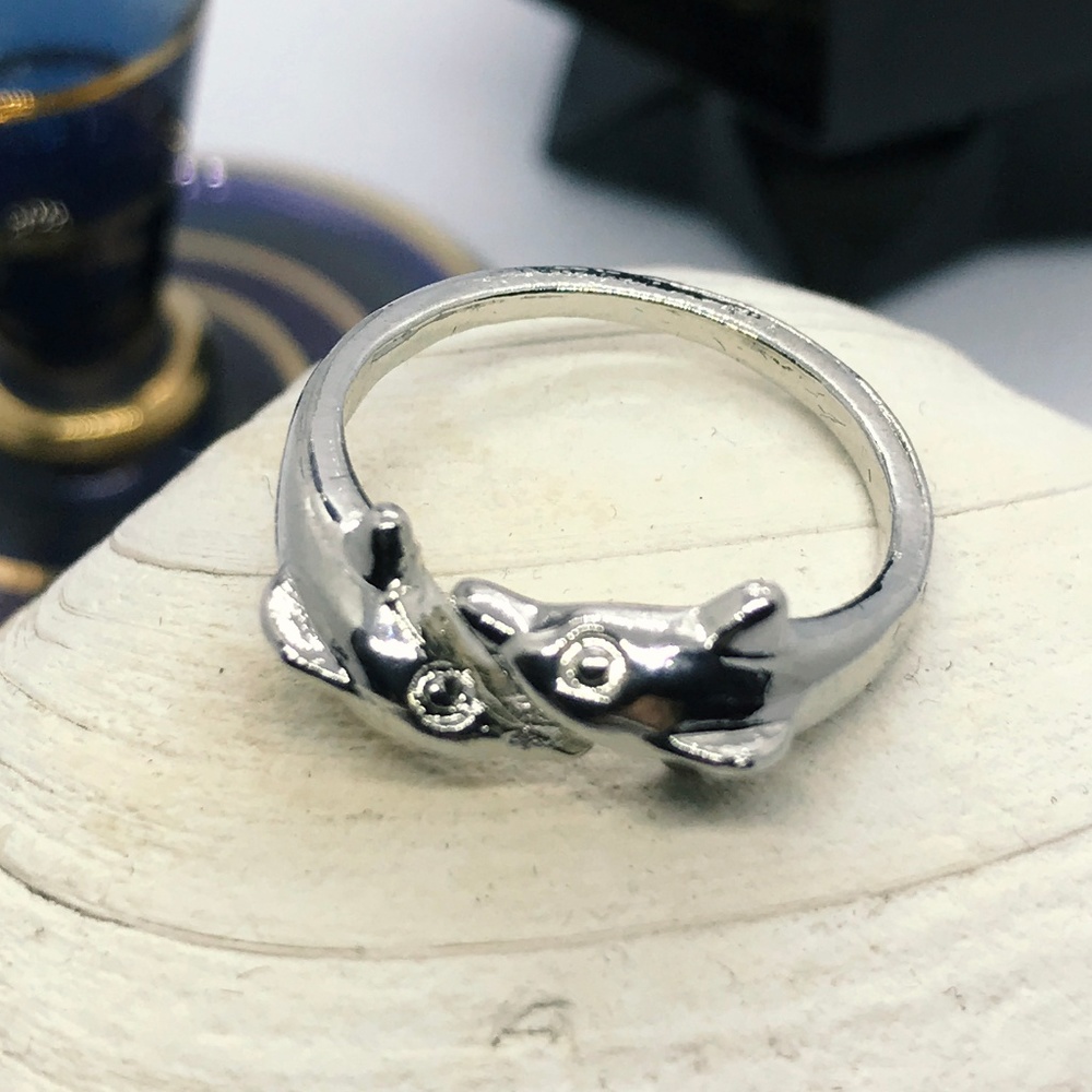 Duo of Dolphins - Darling Little Dolphin Ring